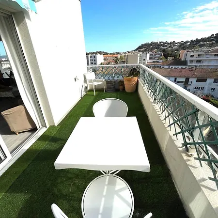 Les Terrasses Turquoise Tres Grande Terrasse En Roof , A Pied Daire Cavalaire-sur-Mer